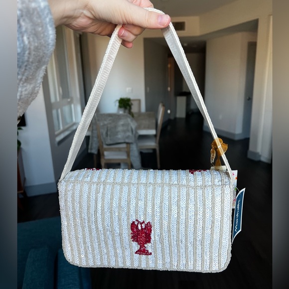 NWT Made in India Beaded Lobster Bag - Picture 2 of 9
